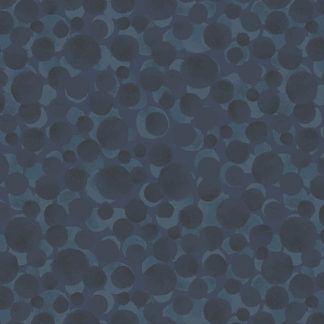 bumbleberries indigo fabric