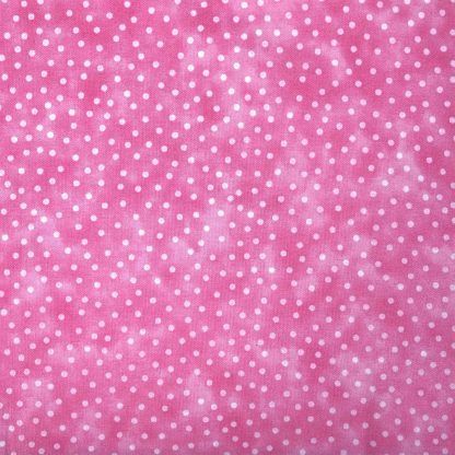 Craft Cotton Textured Spot Pink Fabric, Bright Quilting