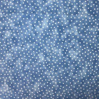 Craft Cotton Textured Spot Marina Blue Fabric, Bright Quilting