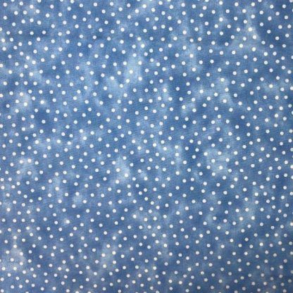 Craft Cotton Textured Spot Marina Blue Fabric, Bright Quilting