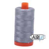 Aurifil 100% Cotton Thread 2610 Light Grey Blue, Bright Quilting