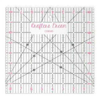 Crafters Dream 8.5" by 8.5" cutting square, Bright Quilting