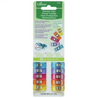 Clover 10 pack of Wonder Clips, Bright Quilting