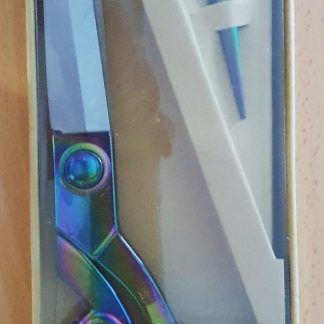 Rainbow Scissor Gift Set 25.5cm Shears, 11.5cm Stork Scissors with Thimble and Pins Bright Quilting