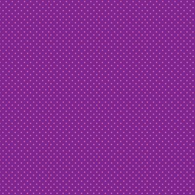 Makower Katie's Cats Range - Pink Spot on Purple Fabric Bright Quilting