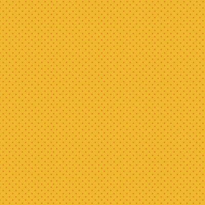 Makower Katie's Cats Range - Orange Spot on Yellow Fabric Bright Quilting
