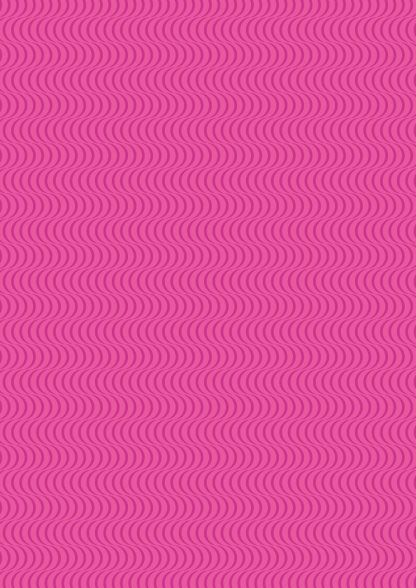 Lewis and Irene Geometrix Hot Pink Waves Fabric Bright Quilting