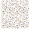 Craft Cotton Cute Florals White fabric. Bright Quilting