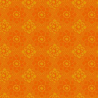 Alison Glass Sunprints 2021 fabrics Crochet Dala Orange fabricBright Quilting
