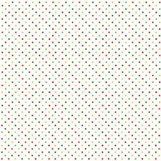 Makower Classic Foliage Multi Spot Light Cream background with multi coloured Spots Bright Quilting