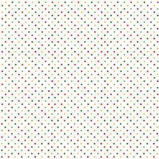 Makower Classic Foliage Multi Spot Light Cream background with multi coloured Spots Bright Quilting