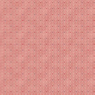 Makower Tranquillity Blossom Pink and White Background with Blue and Pink Flowers Bright Quilting