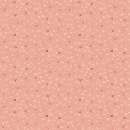 Makower Tranquillity Floret Pink Background with Pink Flowers Bright Quilting