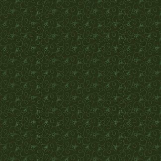 Andover Tonal Ditzy Forest Deep Dark Green Background with Green Ditzy pattern Bright Quilting