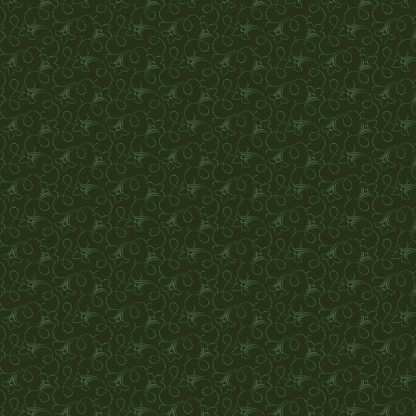 Andover Tonal Ditzy Forest Deep Dark Green Background with Green Ditzy pattern Bright Quilting