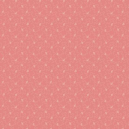 Andover Tonal Ditzy Rouge Mid Pink Background with Off White Ditzy pattern Bright Quilting