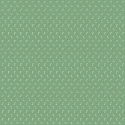 Andover Tonal Ditzy Forest Light Green Background with Off White Ditzy pattern Bright Quilting