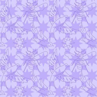 Alison Glass Luminance - Flourish Lavender Bright Quilting