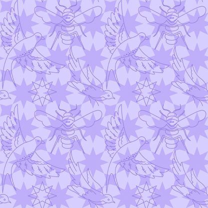 Alison Glass Luminance - Flourish Lavender Bright Quilting