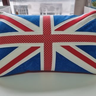 Jubilee Cushion Workshop from Delphine Brooks Union Jack Memory Cushion pattern - Bright Quilting