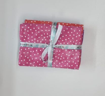 Spotty Fat Quarter Bundle, sewing fabrics, learn to quilt, sewing classes, floral pattern fabric, bright quilting