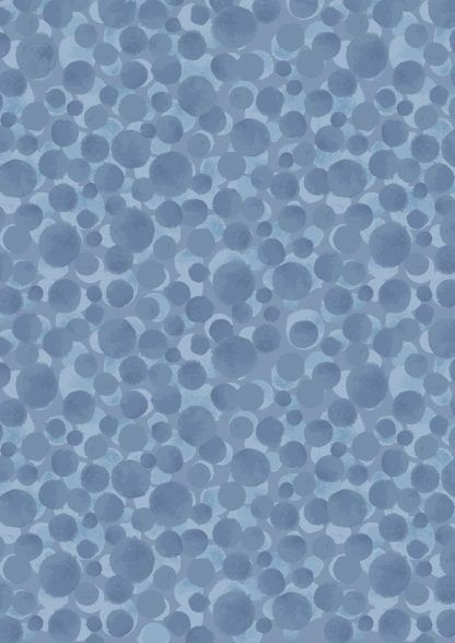 Lewis and Irene Bumbleberries - Coastal Blue - muted blue/grey Bright Quilting