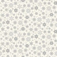 Makower Scandi 2023 Grey snowflakes on a white background