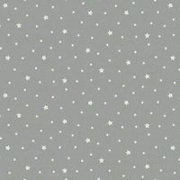 Makower Scandi 2023 White Stars on a grey background