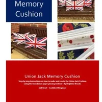 Delphine Brooks pattern - Union Jack Memory cushion - Foundation paper piecing