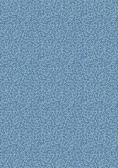 Lewis and Irene Brensham Tiny Blue Berry on french blue background Bright Quilting