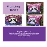 Delphine Brooks Fighting Hare's Cushion Pattern Photos Bright Quilting