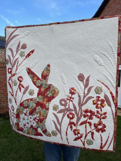 Delphine Brooks Year of the Rabbit Cushion photo Bright Quilting