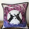 Delphine Brooks Fighting Hare's Cushion Pattern Photos Bright Quilting