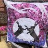 Delphine Brooks Fighting Hare's Cushion Pattern Photos Bright Quilting