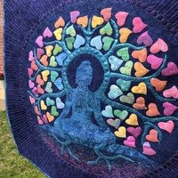 Delphine Brooks Buddha Quilt Pattern Photos Bright Quilting
