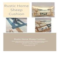 Delphine Brooks Rustic Home Sheep Cushion Pattern Photos Bright Quilting