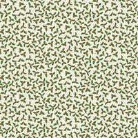 Cream background with Red, Green and Gold holly