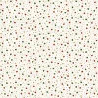 Cream background with red, green and gold Stars