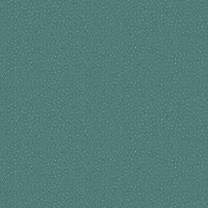 Makower Itsy Bits Teal (Sherpa) Trefoils