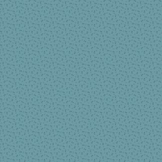 Makower Itsy Bits Teal (Ocean) Fern Bloom