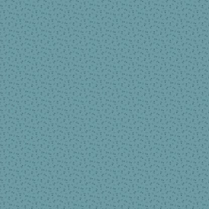 Makower Itsy Bits Teal (Ocean) Fern Bloom
