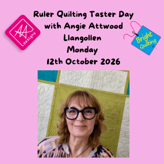 Ruler Quilting Taster Day North Wales with Angie Attwood Monday 12th October 2026